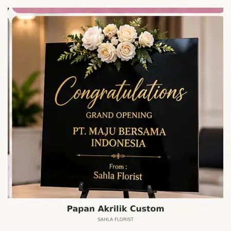 Papan Bunga Akrilik Kotabaru Yogyakarta